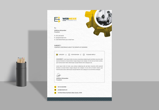 Fax Paper Layout Template