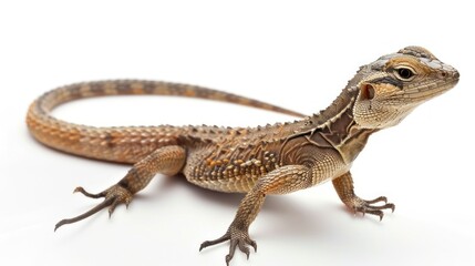 Obraz premium Draco Volans Lizard full body clearly photo on white background ,