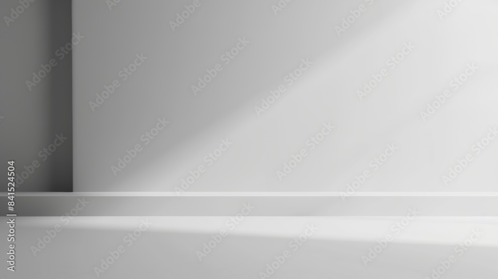 Poster A minimalist image of a soft gray background with a gradient effect, adding depth and dimension to any design.