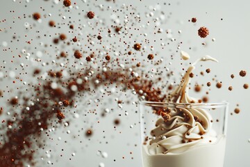 Obraz premium Gourmet chocolate truffle with textured surface, perfect for an indulgent and luxurious treat for chocolate connoisseurs