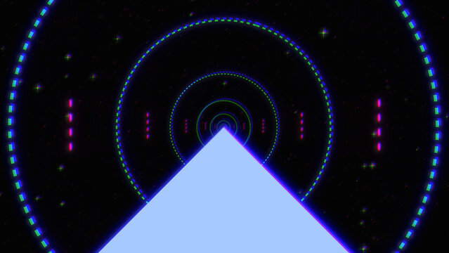 Ramp Stars Circle Infinite Tunnel Loop Background 4K 1:1 16:9 9:16