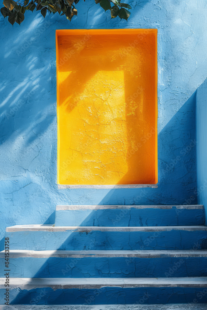 Poster gradient design transitioning from light blue to soft yellow, creating a tranquil and balanced backd