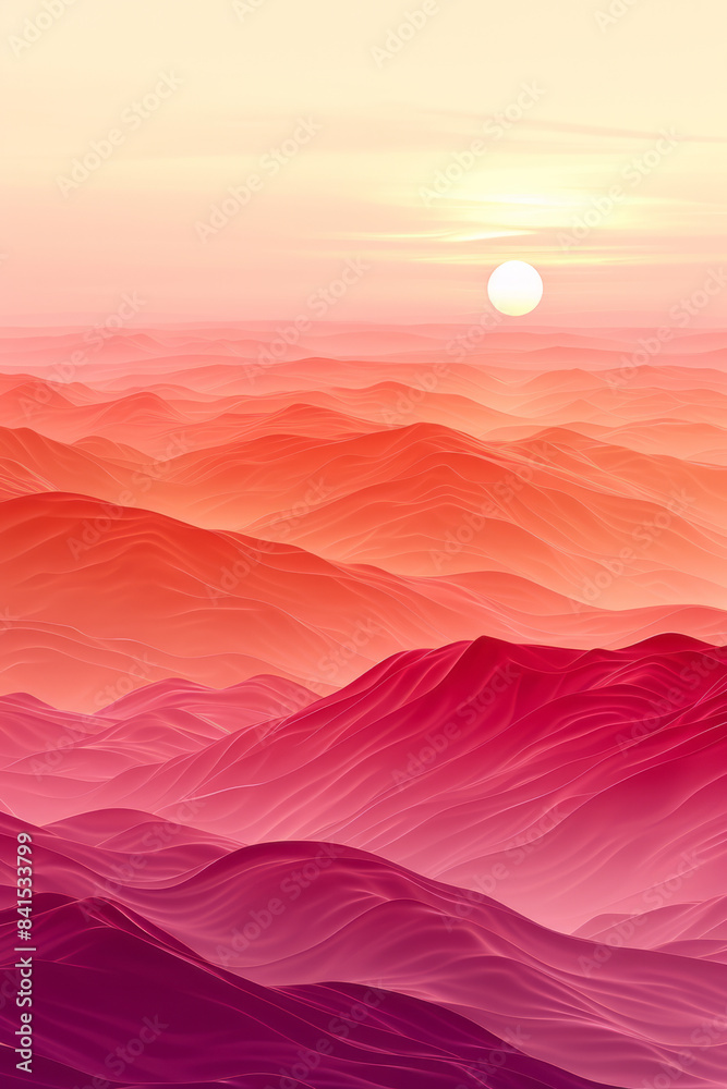 Aufkleber vector gradient from light orange to pale pink, creating a serene and balanced backdrop for banners 