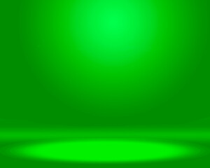 3d rendering podium green room with light