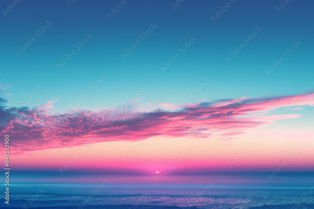 Aufkleber Gradient design blending from sky blue to light purple, creating a calm and balanced background for layouts,