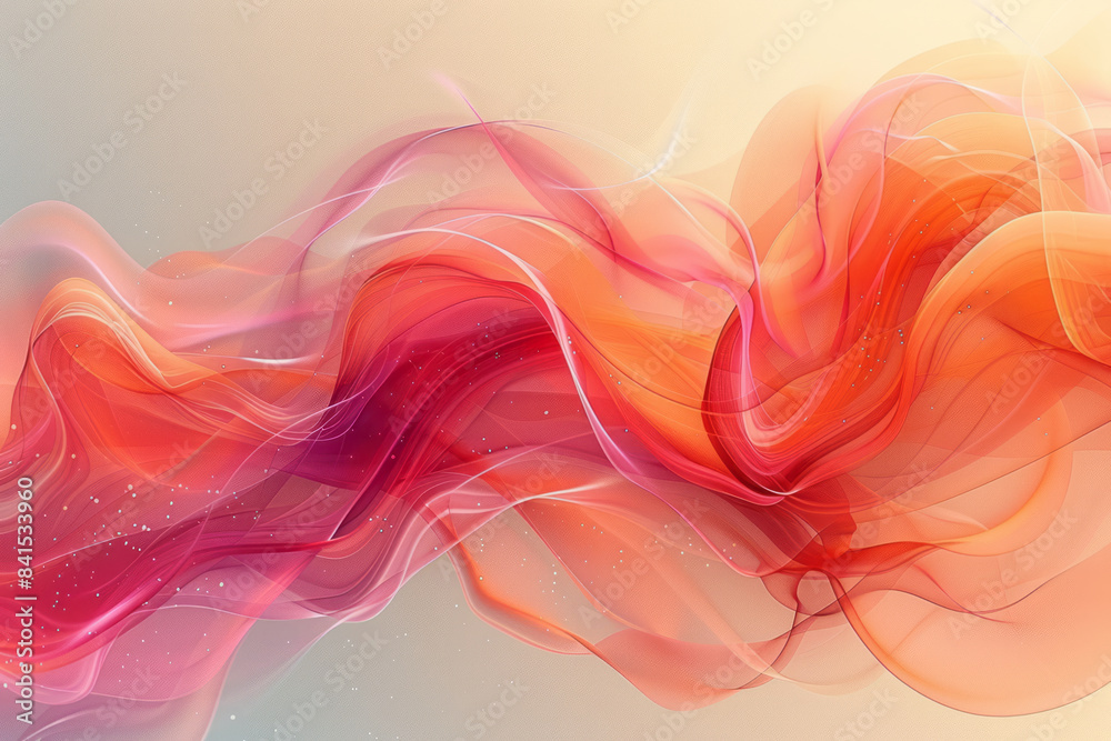 Leinwandbilder vector gradient from light coral to pale orange, creating a serene and balanced backdrop for banners
