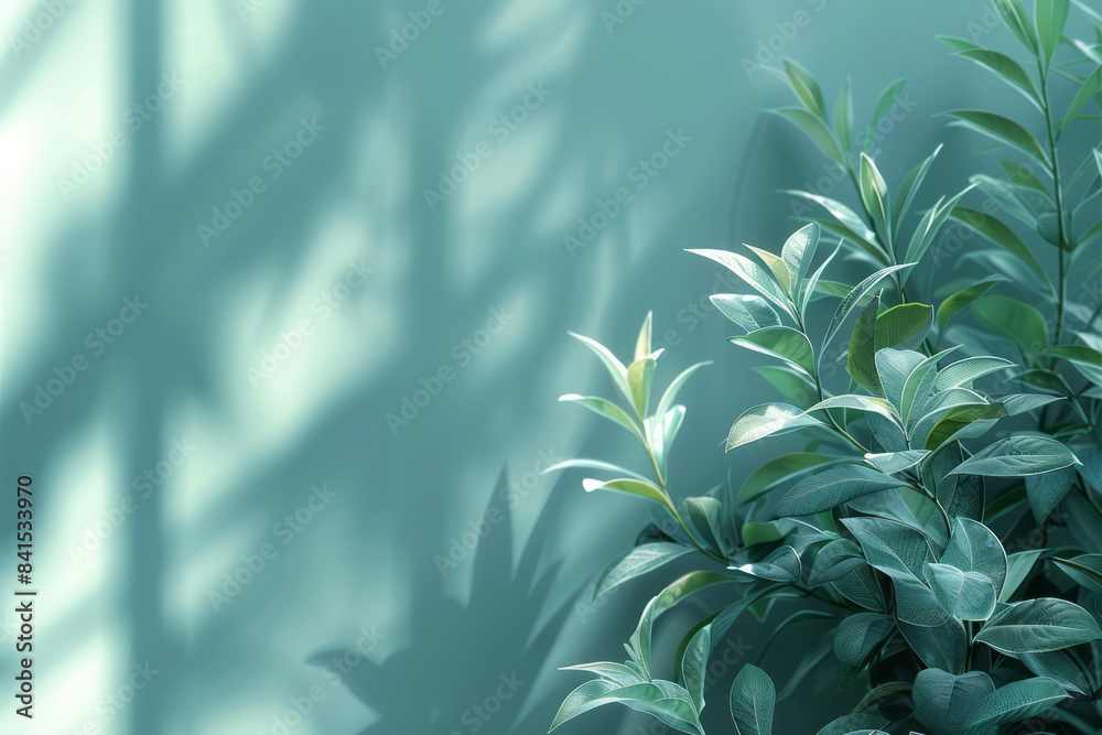 Aufkleber gradient design transitioning from soft blue to mint green, perfect for calm and harmonious banner b