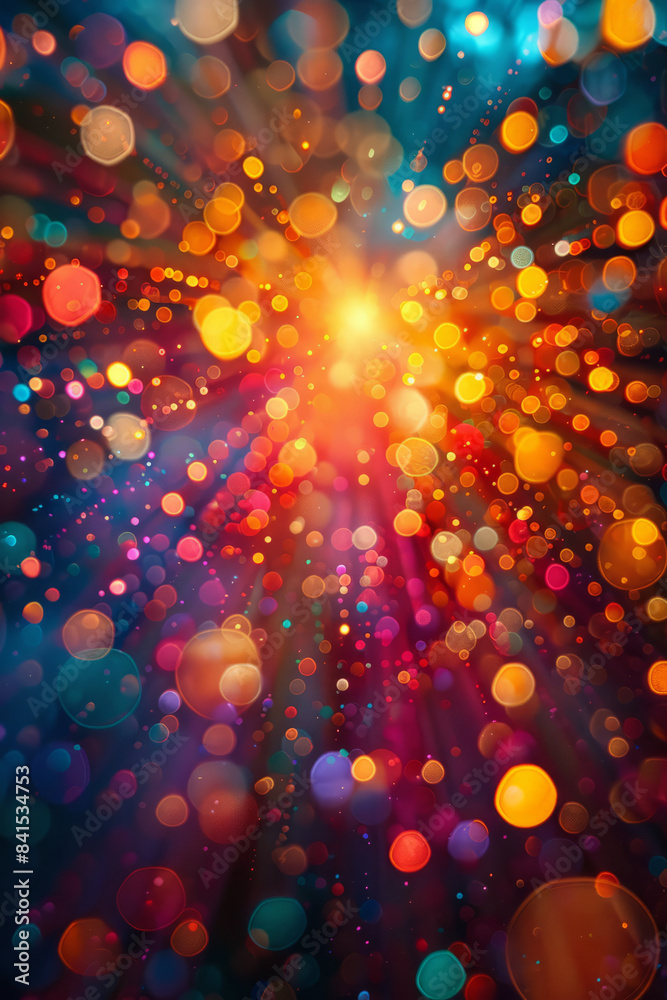 Leinwandbilder Light burst with a dynamic and colorful abstract design,
