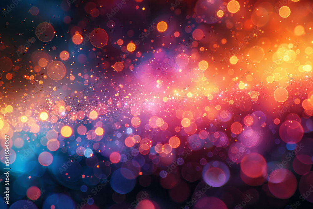Leinwandbilder explosive light burst with colorful abstract patterns,