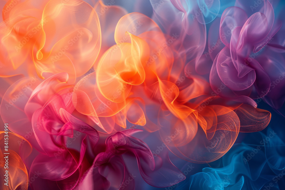 Leinwandbilder light burst with vibrant colors creating a dynamic abstract design,