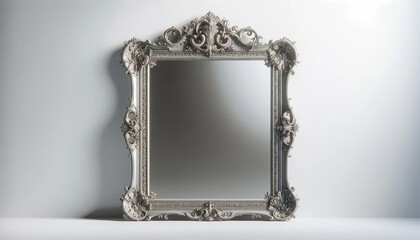 Ornate Vintage Mirror with Decorative Frame