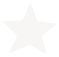 Obraz premium PNG star icon in white, transparent background