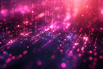 Fototapeta premium Abstract pixel glow designs highlighting modern digital typography,