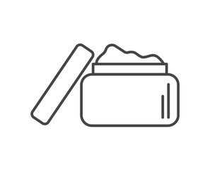 Vector icons of beauty, cosmetics and care. Bottle, jar, shower gel, face cream, body lotion, spray, ointment, paste.