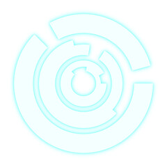 PNG Technology circle, digital element, transparent background
