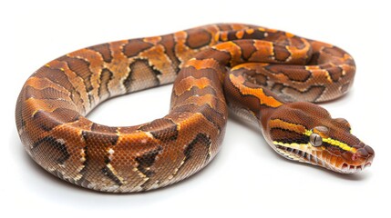 Obraz premium Dumerilâ€™s Boa full body clearly photo on white background ,