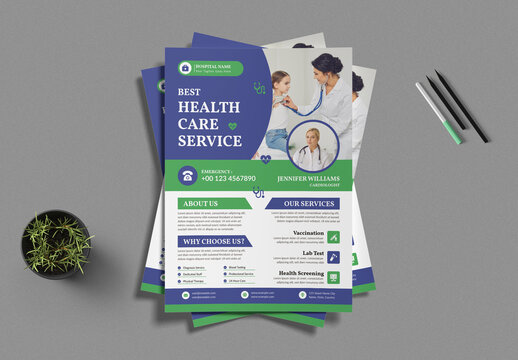 Health Care Services Flyer Template