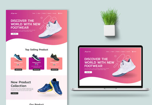Shoe Store E-commerce Landing Page