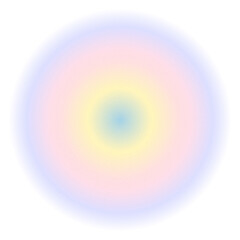 Blurry circle png sticker, purple gradient, transparent background
