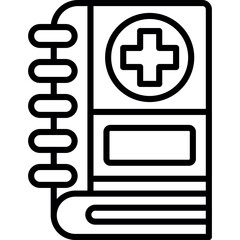 Obraz premium Medical Book Icon