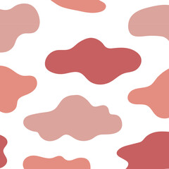 Pink seamless cloud pattern transparent png