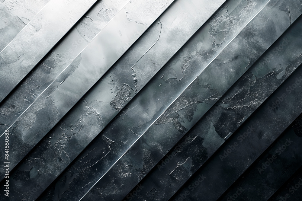 Poster Abstract dark textured diagonal stripes on a black background, suggesting a concept of modernity. Generative AI