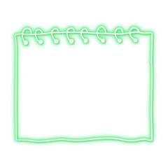 Green lights note paper transparent png