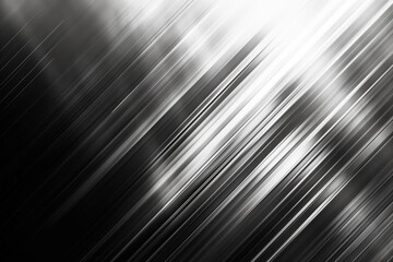 Abstract monochrome diagonal lines on a gradient background, conveying a sense of motion or digital speed. Generative AI