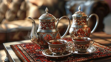 Islamic Tea Set, Blending Tradition with Modern Design