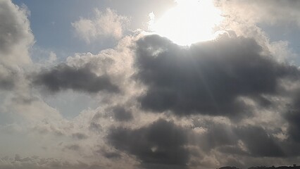 beautiful clouds in the afternoon Malang east java Indonesia