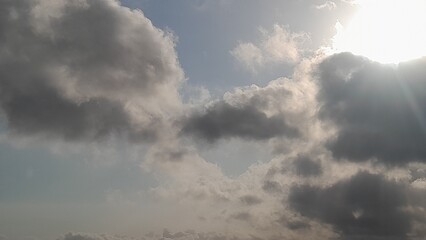 Obraz premium beautiful clouds in the afternoon Malang east java Indonesia