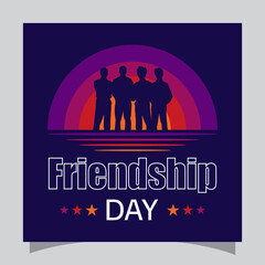Vector graphic of international friendship day, Happy international friendship day.
