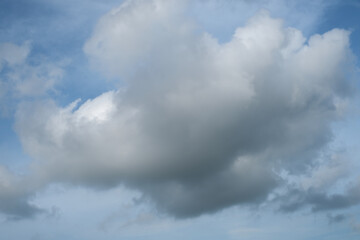 Overcast clouds and Gloomy on sky background, Blustery and windy