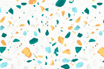 Colorful Terrazzo pattern png, transparent background, abstract design