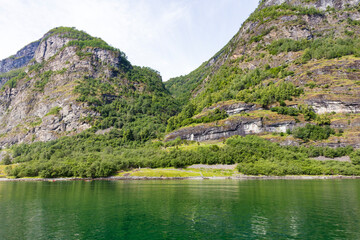 Norway landscape on a cloudy summer day
