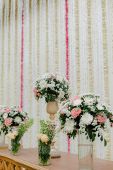 Magnificent decoration of a wedding ceremony