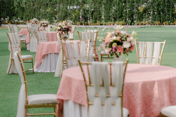 Magnificent decoration of a wedding ceremony