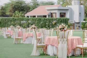 Magnificent decoration of a wedding ceremony