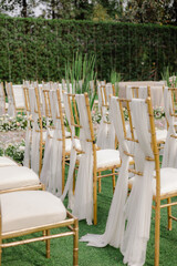 Magnificent decoration of a wedding ceremony