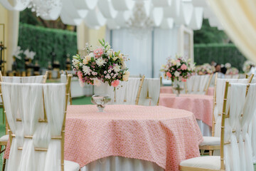 Magnificent decoration of a wedding ceremony