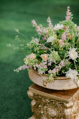 Magnificent decoration of a wedding ceremony