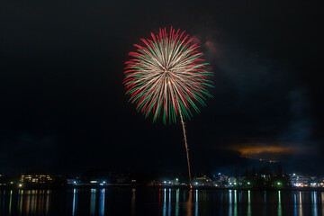 河口湖の花火