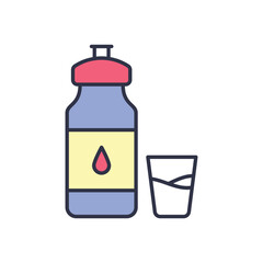 Water Bottle vector icon