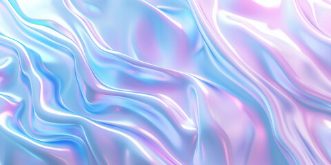 Obraz premium Abstract background with translucent, flowing shapes in pastel purple and blue tones. Tech, science, and beauty concept. Banner with copy space.