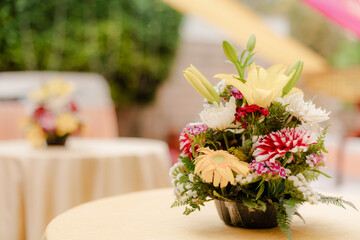 Magnificent decoration of a wedding ceremony