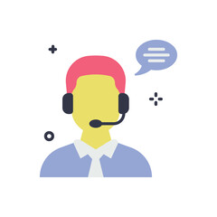 Commentator vector icon