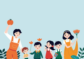 a group of people standing next to each other