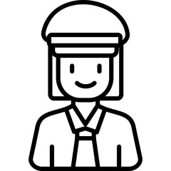 Policewoman Icon