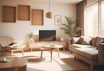 Photo modern style conceptual interior room 3d illustration