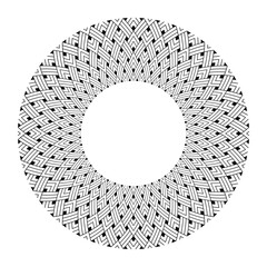 Abstract Decorative Radial Circle Pattern. 